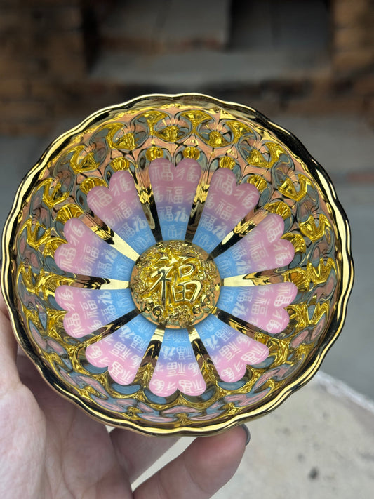 Golden Hundred Blessings Glow-in-the-Dark