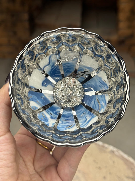 Silver Night-Glow Blue-White Dragon
