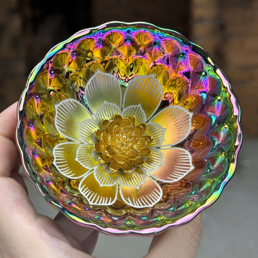 Colorful Lotus 3D Golden Lotus Glow-in-the-Dark Cup